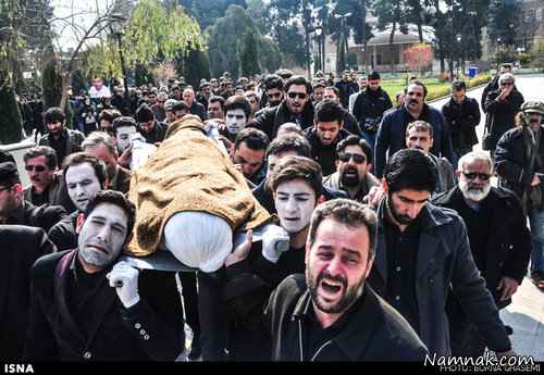 مراسم خاکسپاری بهرام ریحانی مراسم تشییع بهرام ریحانی